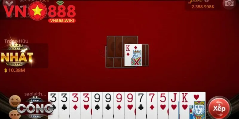 Tiến Lên dẫn đầu trong top 5 game bài VN888 dễ chơi