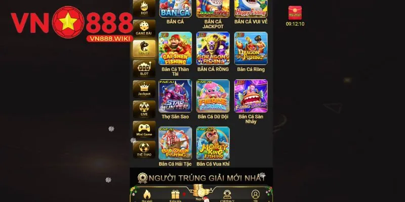 top 5 game bắn cá vn888 dễ thắng